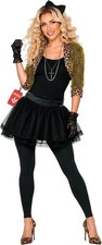 Women`s 80s Pop Star Diva Costume Ladies Celebrity Popstar Retro Outfit  S - 3XL picture