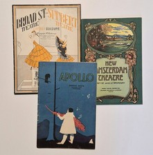 Antique 1920s 30s Theater PLAYBILL Apollo SHUBERT Program New York EPHEMERA Lot picture