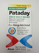 Pataday Extra Strength Once Daily Relief 2 x 2.5 mL Exp 07/2027 picture