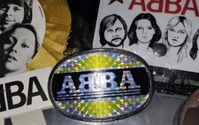 ABBA Very Rare Original Prismatic 1979 Belt Buckle. Worldwide Shp picture