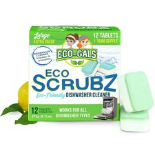 Eco-Gals Eco Scrubz Deep Dishwasher Machine Cleaner Unscented, 12 Count Tablets  picture