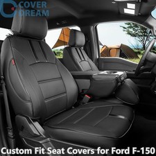coverdream F150 Seat Covers Full Set For 2015-2022 Ford F-150 F-250 F-350 XL XLT picture
