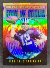 2002 Topps Chrome ROGER STAUBACH Ring Honor Super Bowl VI MVP Refractor SP /100 picture