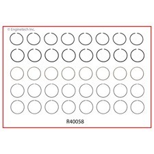 Enginetech R40058-STD Engine Cast Iron Piston Ring Complete Set for picture