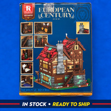Reobrix Medieval Tavern Bistro Modular Village Building Block Model Kit 66018 picture