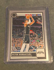Panini 2023-24 NBA Hoops Premium Stock Victor Wembanyama Rookie Base #108 picture