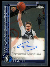 Topps 25-26 Topps Chrome Rookie Auto Cooper Flagg  Mavericks READ DETAILS picture