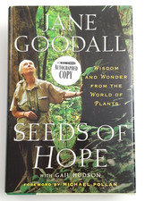 Jane Goodall Seeds of Hope Signed Autographed First Edition 1st Printing DJ picture