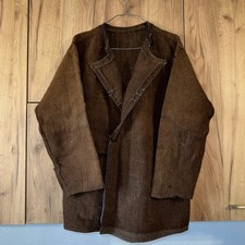 Rare 17-19thC Antique Bulgarian Folk Costume Hand-Woven FeltedWool Aba Boro Coat picture