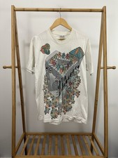 VTG 90s Grateful Dead MC Escher Dancing Bears Liquid Blue Art Band T-Shirt L picture