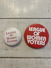 Vtg League Of Women Voters Button Pinback Cause Political Social Justice picture