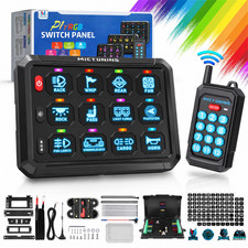 Wireless Remote Control RGB 12 Gang Switch Panel 12v LED Circuit Relay Box Truck picture