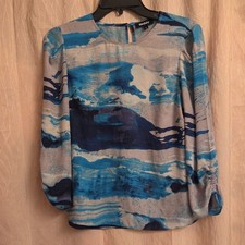 DKNY Women's Oceanic Print Blouse picture