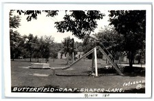 c1940's Butterfield Camp Shafer Lake Monon Indiana IN RPPC Photo Postcard picture