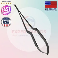 Kamiyama Style Micro Scissors 18cm For Neurosurgery Bayonet Handle Black picture