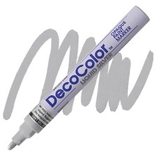 DecoColor, Paint Marker, Silver Ink, Broad Point, Permanent, Oil Based, Opaque picture