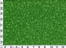 Green Holly Leaves Curls on Green Christmas Quilting Sewing Fabric by Yard #3241 picture