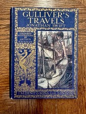 Antique c1915 Gulliver's Travels Arthur Rackham w/ Complete 8 Color Plates picture