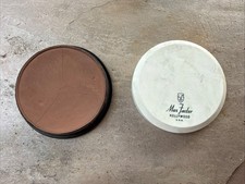 Vintage 1940s Max Factor Hollywood Pan-Cake Makeup Dark Egyptian Compact Cake picture