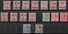 SIAM King Chulalongkorn 16 Mint Surcharge Stamps Collection Part 4 picture