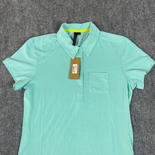 Specialized Utility Cycling Polo Shirt Womens S NWT Teal Workshop Retail $70 picture