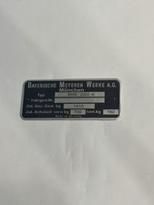 Data Plate BMW 2002 Tii  Schild Plate ID Tag E10 BJ picture