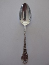 Vintage Wm. B Durgin Co. Sterling Silver Medium Serving Spoon  (8.25