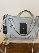 NWT Frye Melissa medium convertible Blue Satchel Zip Top handbag picture