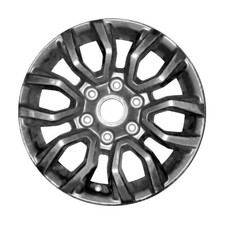 17x8 12 Spoke Used Aluminum Wheel Painted Dark Charcoal Metallic 560-10230 picture