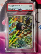 2023 POKEMON OBF EN-OBSIDIAN FLAMES ILLUSTRATION RARE #209 LECHONK PSA 9 picture