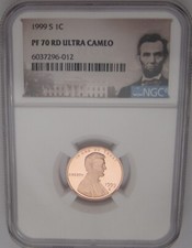 1999-S Lincoln Memorial Cent NGC PF70 RED ULTRA CAMEO = TOP GRADED PROOF picture
