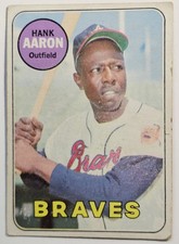 1969 Topps #100 Hank Aaron Free USA Shipping picture