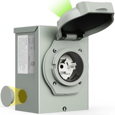 Power Inlet Box 50 Amp NEMA SS2-50P for Generator Cord 125/250V picture