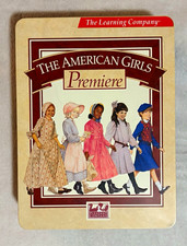 Vintage American Girl Books-14 Backpack Books-6 Story Writing Books Premier Tin picture