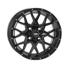 4/110 ITP Hurricane Wheel 14x7 5.0 + 2.0 for ATV / UTV Matte Black picture