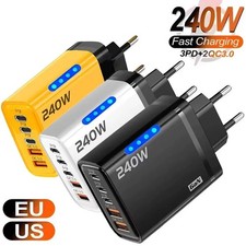 240W Fast Charging USB Type C US Wall Charger For Samsung iPhone Android Phone picture