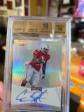 2014 Leaf Metal Draft Carlos Hyde RC Auto #BA-CH1 BAS Authenticated picture