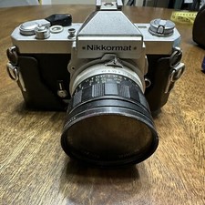 vintage Nikkormat FT2 35mm camera soligor lense with cover Nikon picture