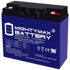 Mighty Max 12V 22AH GEL Replacement for Schumacher DSR Pro Series PSJ-2212 picture