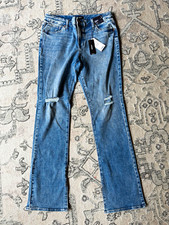 Express FlexX Skyscraper Jeans Womens Mid Rise Ultra Hyper Stretch Denim picture