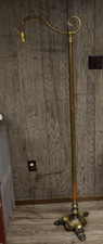 VINTAGE ANTIQUE Brass Gentleman's READING FLOOR LAMP BY GEBR. KAISER & CO picture