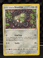 Galarian Stunfisk 127/196 Uncommon Lost Origin Pokemon Lightly Played picture
