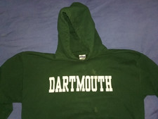 Classic Dartmouth College L Cotton Blend Hoody Sweatshirt by Gildan VGC picture