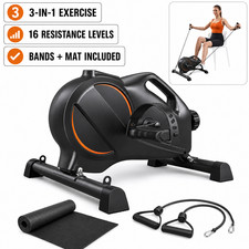 Share Under Desk Bike Pedal Exerciser - Magnetic Mini Exercise Bike, Desk Pedal  picture