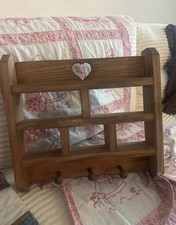 Vintage Walnut Stained Trinket Shelf picture