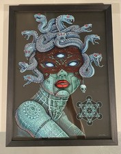 EMEK Alien Cyber Medusa 4 Layer Acrylic Diorama Signed Frame COA 12/150 Puscifer picture