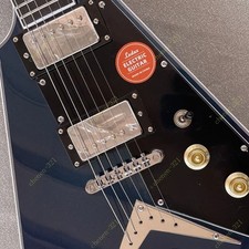 Solid Electric Guitar Bone Nut Stainless Rounded Fret Blue/Purple/Red Gradient picture