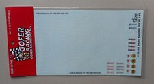 WHITE DRAG RACING HOOSIER FIRESTONE TIRE 1:24 1:25 GOFER DECALS CAR MODEL 11051 picture
