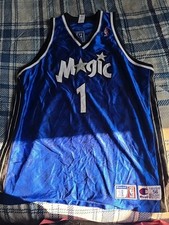 Vintage Orlando Magic Tracy Mcgrady Pro Cut Authentic Champion Jersey Size 56 picture