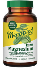 MegaFood Magnesium 300 mg - Highly absorbable blend of Magnesium Glycinate, Magn picture
